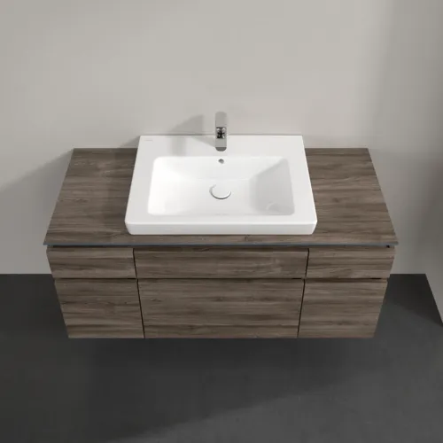 Bild von VILLEROY BOCH Legato Waschbeckenunterschrank, 5 Auszüge, 1200 x 550 x 500 mm, Stone Oak / Stone Oak #B68300RK