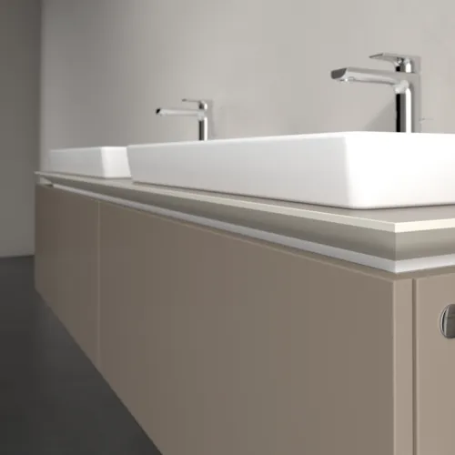 Bild von VILLEROY BOCH Legato Waschbeckenunterschrank, 2 Auszüge, 1600 x 380 x 500 mm, Truffle Grey / Truffle Grey #B69200VG