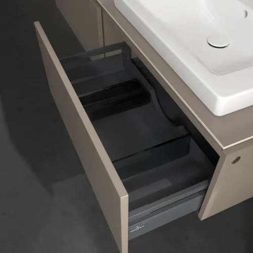 Bild von VILLEROY BOCH Legato Waschbeckenunterschrank, 2 Auszüge, 1600 x 380 x 500 mm, Truffle Grey / Truffle Grey #B69200VG