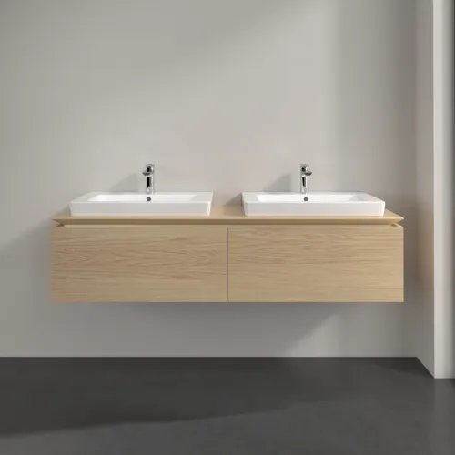 Bild von VILLEROY BOCH Legato Waschbeckenunterschrank, 2 Auszüge, 1600 x 380 x 500 mm, Nordic Oak / Nordic Oak #B69200VJ