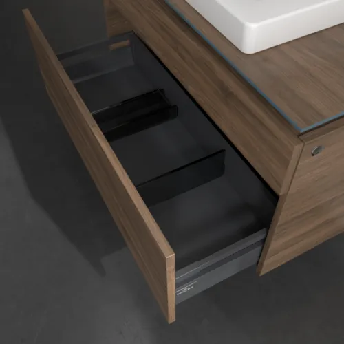 Bild von VILLEROY BOCH Legato Waschbeckenunterschrank, mit Beleuchtung, 2 Auszüge, 1000 x 550 x 500 mm, Arizona Oak / Arizona Oak #B681L0VH