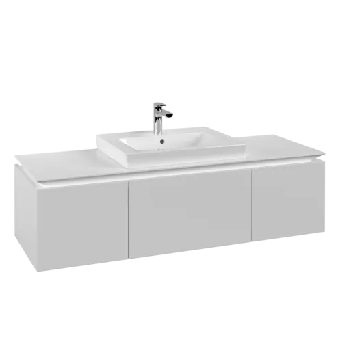 Bild von VILLEROY BOCH Legato Waschbeckenunterschrank, 3 Auszüge, 1200 x 380 x 500 mm, White Matt / White Matt #B68200MS