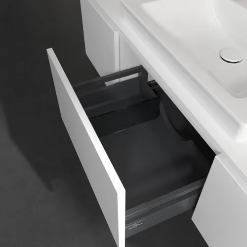 Bild von VILLEROY BOCH Legato Waschbeckenunterschrank, 3 Auszüge, 1200 x 380 x 500 mm, White Matt / White Matt #B68200MS