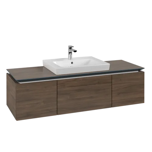 Bild von VILLEROY BOCH Legato Waschbeckenunterschrank, 3 Auszüge, 1400 x 380 x 500 mm, Arizona Oak / Arizona Oak #B68400VH