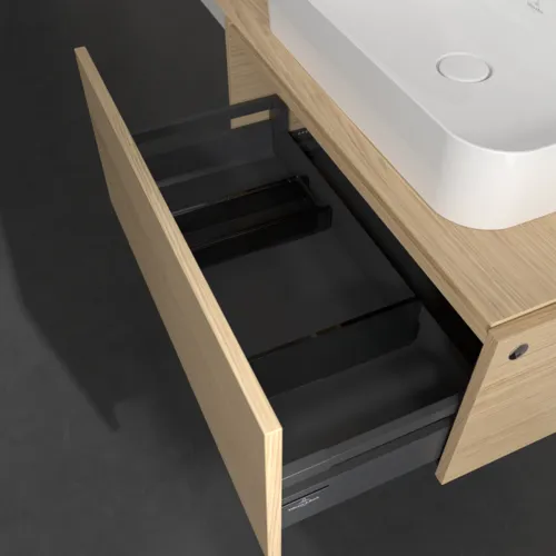 Bild von VILLEROY BOCH Legato Waschbeckenunterschrank, mit Beleuchtung, 1 Auszug, 800 x 380 x 500 mm, Nordic Oak / Nordic Oak #B753L0VJ