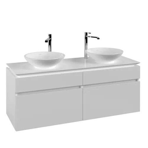 Bild von VILLEROY BOCH Legato Waschbeckenunterschrank, 4 Auszüge, 1400 x 550 x 500 mm, White Matt / White Matt #B59200MS
