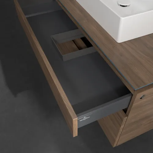 Bild von VILLEROY BOCH Legato Waschbeckenunterschrank, 2 Auszüge, 1000 x 550 x 500 mm, Arizona Oak / Arizona Oak #B60400VH