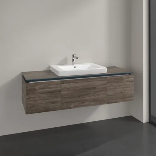 Bild von VILLEROY BOCH Legato Waschbeckenunterschrank, 3 Auszüge, 1400 x 380 x 500 mm, Stone Oak / Stone Oak #B68400RK