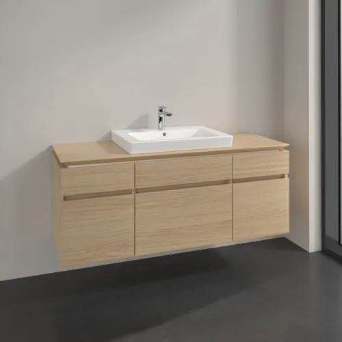 Bild von VILLEROY BOCH Legato Waschbeckenunterschrank, 5 Auszüge, 1400 x 550 x 500 mm, Nordic Oak / Nordic Oak #B68500VJ