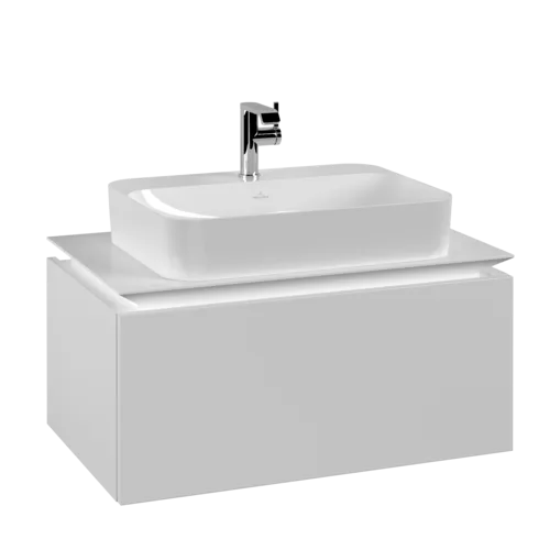 Bild von VILLEROY BOCH Legato Waschbeckenunterschrank, 1 Auszug, 800 x 380 x 500 mm, White Matt / White Matt #B75300MS