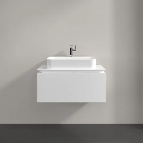 Bild von VILLEROY BOCH Legato Waschbeckenunterschrank, 1 Auszug, 800 x 380 x 500 mm, White Matt / White Matt #B75300MS