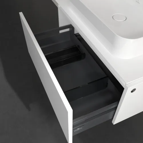 Bild von VILLEROY BOCH Legato Waschbeckenunterschrank, 1 Auszug, 800 x 380 x 500 mm, White Matt / White Matt #B75300MS