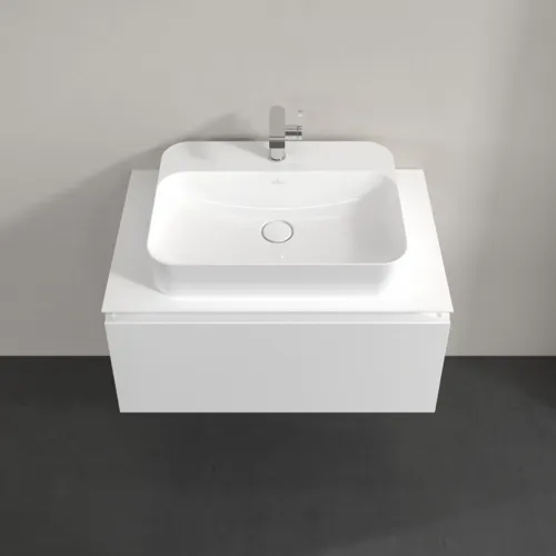 Bild von VILLEROY BOCH Legato Waschbeckenunterschrank, 1 Auszug, 800 x 380 x 500 mm, White Matt / White Matt #B75300MS