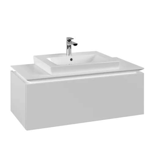 Bild von VILLEROY BOCH Legato Waschbeckenunterschrank, 1 Auszug, 1000 x 380 x 500 mm, White Matt / White Matt #B68000MS