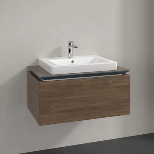 Bild von VILLEROY BOCH Legato Waschbeckenunterschrank, 1 Auszug, 800 x 380 x 500 mm, Arizona Oak / Arizona Oak #B67800VH
