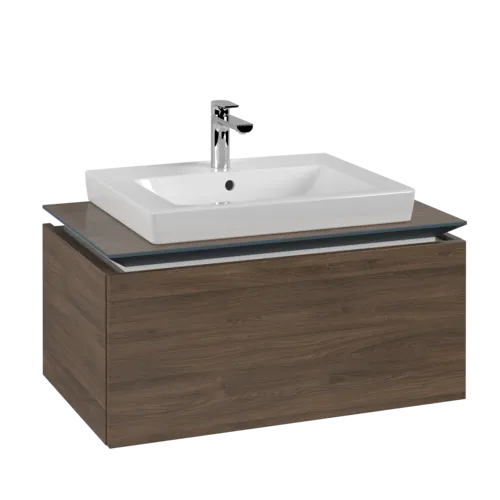 Bild von VILLEROY BOCH Legato Waschbeckenunterschrank, 1 Auszug, 800 x 380 x 500 mm, Arizona Oak / Arizona Oak #B67800VH