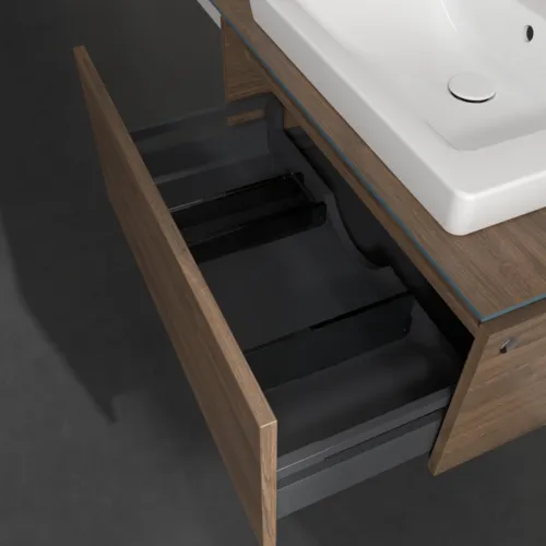 Bild von VILLEROY BOCH Legato Waschbeckenunterschrank, 1 Auszug, 800 x 380 x 500 mm, Arizona Oak / Arizona Oak #B67800VH