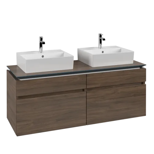 Bild von VILLEROY BOCH Legato Waschbeckenunterschrank, 4 Auszüge, 1400 x 550 x 500 mm, Arizona Oak / Arizona Oak #B66900VH