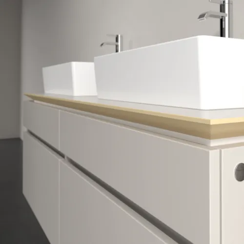 Bild von VILLEROY BOCH Legato Waschbeckenunterschrank, 4 Auszüge, 1400 x 550 x 500 mm, Soft Grey / Soft Grey #B66900VK