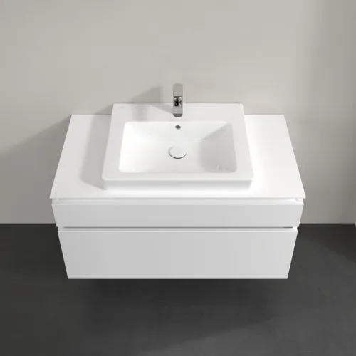 Bild von VILLEROY BOCH Legato Waschbeckenunterschrank, 2 Auszüge, 1000 x 550 x 500 mm, White Matt / White Matt #B68100MS
