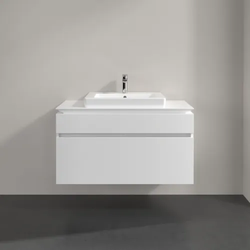 Bild von VILLEROY BOCH Legato Waschbeckenunterschrank, 2 Auszüge, 1000 x 550 x 500 mm, White Matt / White Matt #B68100MS