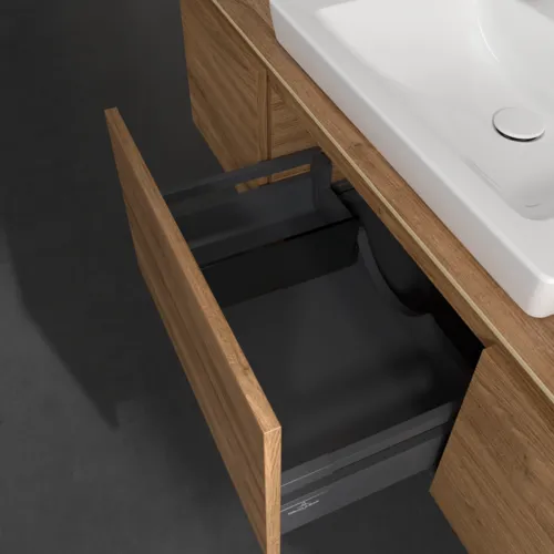 Bild von VILLEROY BOCH Legato Waschbeckenunterschrank, 3 Auszüge, 1200 x 380 x 500 mm, Kansas Oak / Kansas Oak #B68200RH