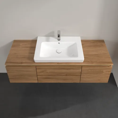 Bild von VILLEROY BOCH Legato Waschbeckenunterschrank, 3 Auszüge, 1200 x 380 x 500 mm, Kansas Oak / Kansas Oak #B68200RH