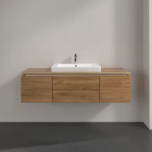 Bild von VILLEROY BOCH Legato Waschbeckenunterschrank, 3 Auszüge, 1200 x 380 x 500 mm, Kansas Oak / Kansas Oak #B68200RH
