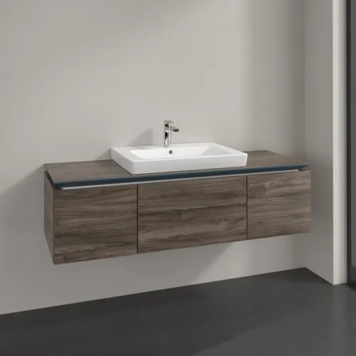 Bild von VILLEROY BOCH Legato Waschbeckenunterschrank, 3 Auszüge, 1200 x 380 x 500 mm, Stone Oak / Stone Oak #B68200RK