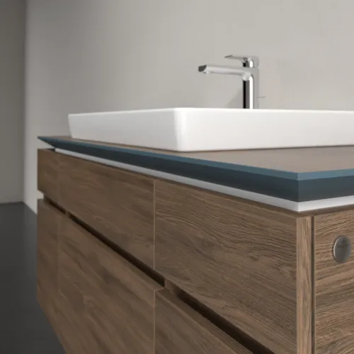 Bild von VILLEROY BOCH Legato Waschbeckenunterschrank, 5 Auszüge, 1200 x 550 x 500 mm, Arizona Oak / Arizona Oak #B68300VH