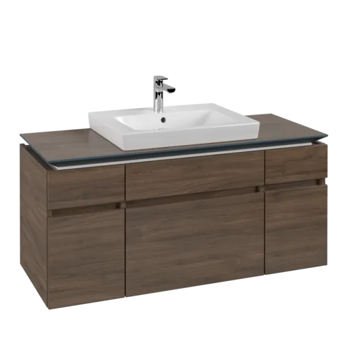 Bild von VILLEROY BOCH Legato Waschbeckenunterschrank, 5 Auszüge, 1200 x 550 x 500 mm, Arizona Oak / Arizona Oak #B68300VH