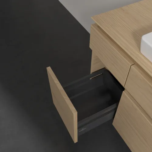Bild von VILLEROY BOCH Legato Waschbeckenunterschrank, 5 Auszüge, 1200 x 550 x 500 mm, Nordic Oak / Nordic Oak #B68300VJ