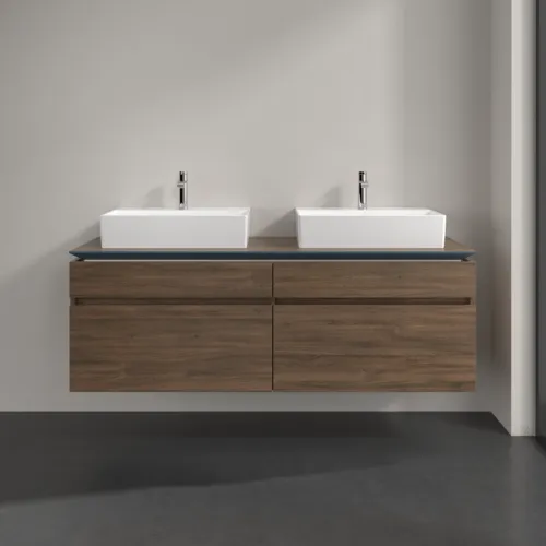 Bild von VILLEROY BOCH Legato Waschbeckenunterschrank, 4 Auszüge, 1600 x 550 x 500 mm, Arizona Oak / Arizona Oak #B67700VH