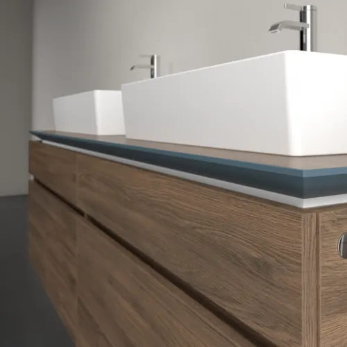 Bild von VILLEROY BOCH Legato Waschbeckenunterschrank, 4 Auszüge, 1600 x 550 x 500 mm, Arizona Oak / Arizona Oak #B67700VH