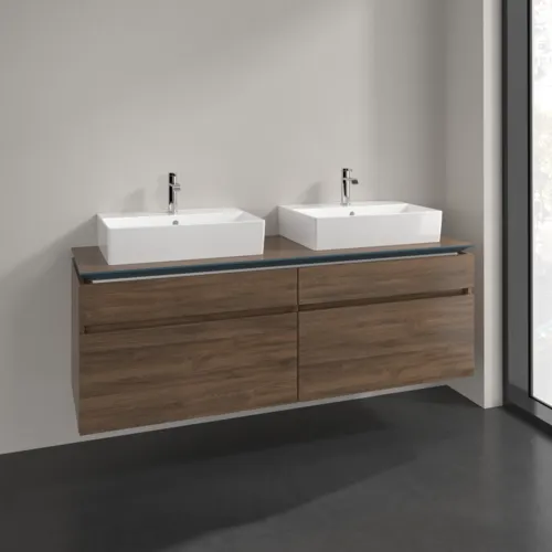 Bild von VILLEROY BOCH Legato Waschbeckenunterschrank, 4 Auszüge, 1600 x 550 x 500 mm, Arizona Oak / Arizona Oak #B67700VH
