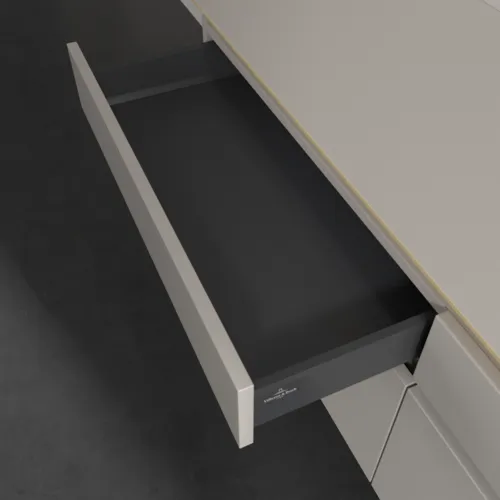 Bild von VILLEROY BOCH Legato Waschbeckenunterschrank, 4 Auszüge, 1600 x 550 x 500 mm, Soft Grey / Soft Grey #B59800VK