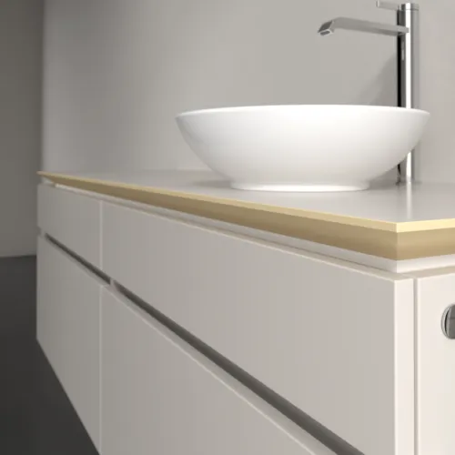 Bild von VILLEROY BOCH Legato Waschbeckenunterschrank, 4 Auszüge, 1600 x 550 x 500 mm, Soft Grey / Soft Grey #B59800VK