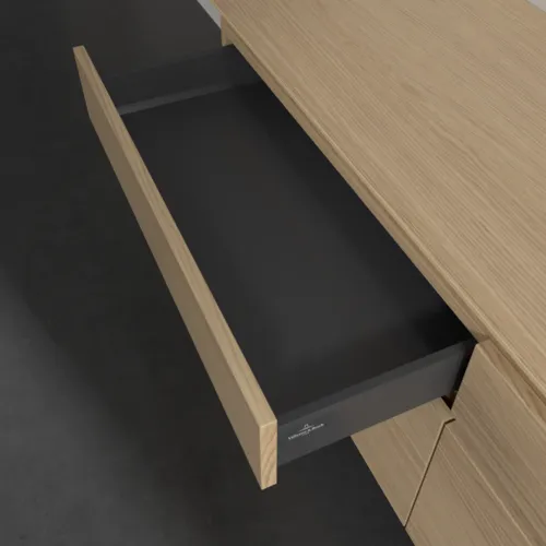 Bild von VILLEROY BOCH Legato Waschbeckenunterschrank, 4 Auszüge, 1600 x 550 x 500 mm, Nordic Oak / Nordic Oak #B59800VJ