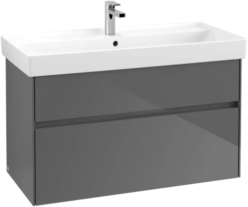 Bild von VILLEROY BOCH Collaro Waschbeckenunterschrank, 2 Auszüge, 954 x 546 x 444 mm, Glossy Grey #C01100FP