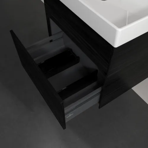 Bild von VILLEROY BOCH Collaro Waschbeckenunterschrank, 2 Auszüge, 604 x 546 x 444 mm, Black Oak #C00900AB