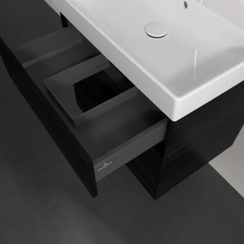 Bild von VILLEROY BOCH Collaro Waschbeckenunterschrank, 2 Auszüge, 604 x 546 x 444 mm, Black Oak #C00900AB