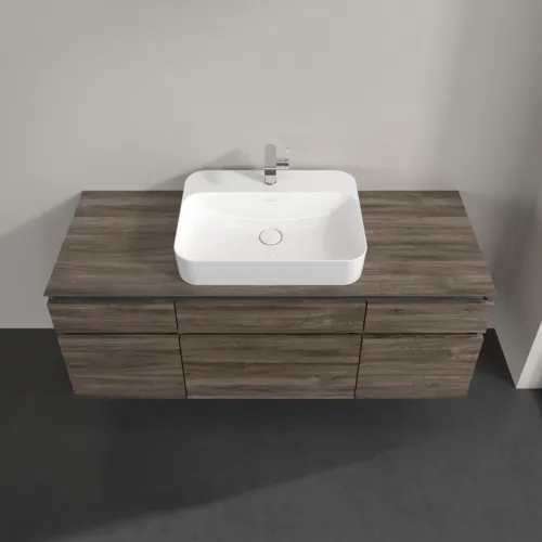 Bild von VILLEROY BOCH Legato Waschbeckenunterschrank, 5 Auszüge, 1400 x 550 x 500 mm, Stone Oak / Stone Oak #B76000RK