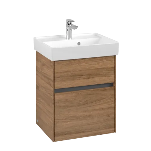 Bild von VILLEROY BOCH Collaro Waschbeckenunterschrank, 2 Auszüge, 460 x 546 x 374 mm, Kansas Oak #C00600RH