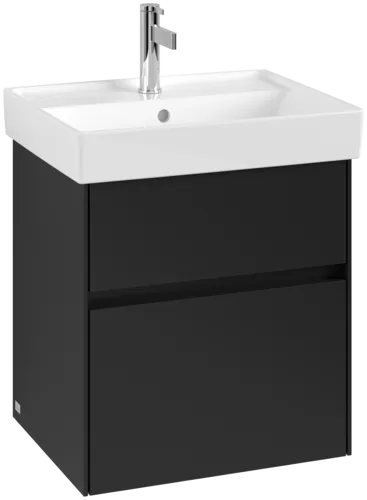Bild von VILLEROY BOCH Collaro Waschbeckenunterschrank, 2 Auszüge, 510 x 546 x 414 mm, Volcano Black #C00700VL