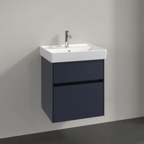 Bild von VILLEROY BOCH Collaro Waschbeckenunterschrank, 2 Auszüge, 510 x 546 x 414 mm, Marine Blue #C00700VQ