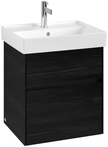 Bild von VILLEROY BOCH Collaro Waschbeckenunterschrank, mit Beleuchtung, 2 Auszüge, 510 x 546 x 414 mm, Black Oak #C007B0AB