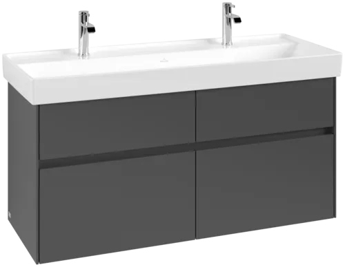 Bild von VILLEROY BOCH Collaro Waschbeckenunterschrank, mit Beleuchtung, 4 Auszüge, 1154 x 546 x 444 mm, Graphite #C012B0VR