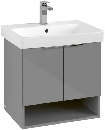 Bild von VILLEROY BOCH Architectura Waschbeckenunterschrank, 2 Türen, 550 x 520 x 438 mm, Grey #B88900VT