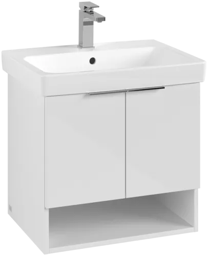 Bild von VILLEROY BOCH Architectura Waschbeckenunterschrank, 2 Türen, 550 x 520 x 438 mm, White #B88900VS