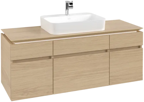 Bild von VILLEROY BOCH Legato Waschbeckenunterschrank, 5 Auszüge, 1400 x 550 x 500 mm, Nordic Oak / Nordic Oak #B76000VJ